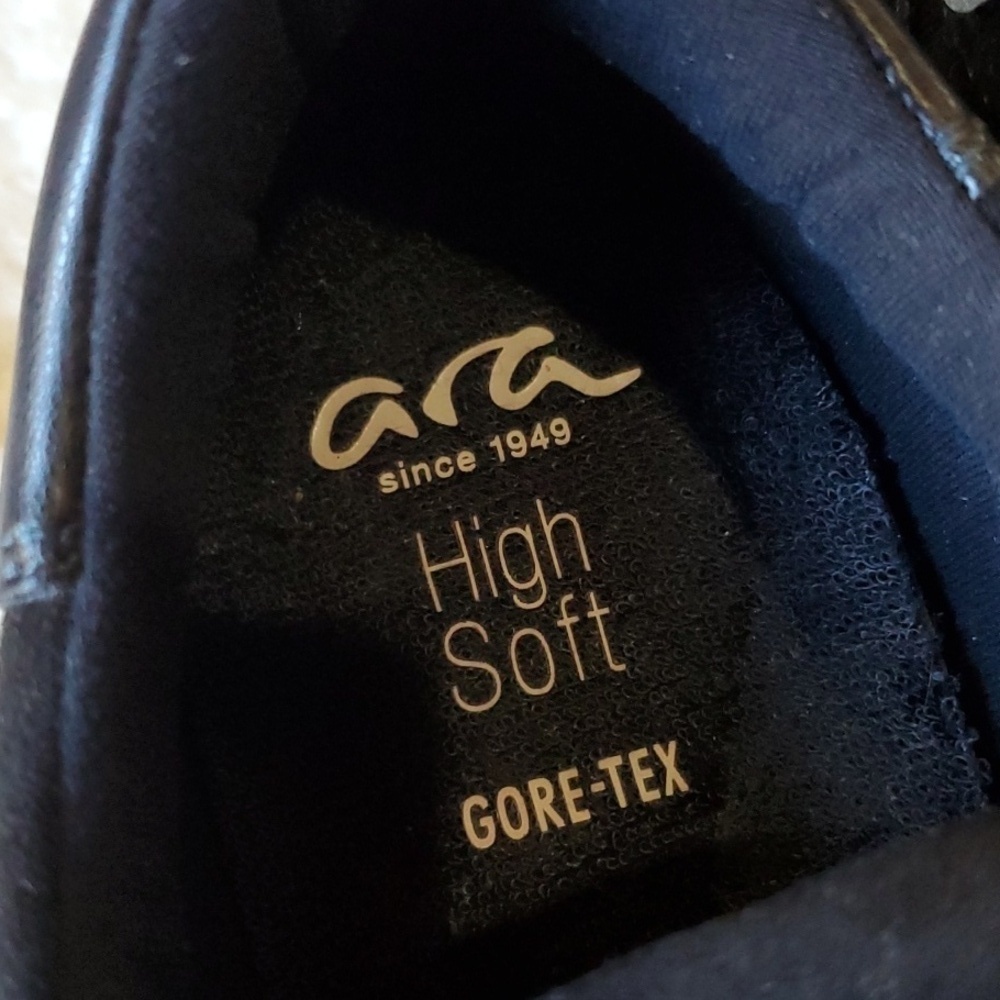 Ara Men's Black HighSoft Sneakers With GORE TEX SIZE 8 - Picture 4 of 11